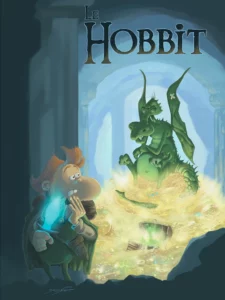 Le Hobbit, dessin de Bruzefh